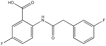  5-fluoro-2-[2-(3-fluorophenyl)acetamido]benzoic acid