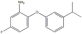 5-fluoro-2-[3-(propan-2-yl)phenoxy]aniline Struktur
