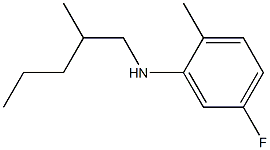 5-fluoro-2-methyl-N-(2-methylpentyl)aniline,,结构式