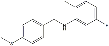 5-fluoro-2-methyl-N-{[4-(methylsulfanyl)phenyl]methyl}aniline