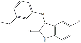 5-fluoro-3-{[3-(methylsulfanyl)phenyl]amino}-2,3-dihydro-1H-indol-2-one