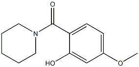 5-methoxy-2-(piperidin-1-ylcarbonyl)phenol Struktur