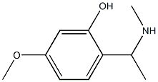 5-methoxy-2-[1-(methylamino)ethyl]phenol Struktur