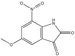 5-methoxy-7-nitro-1H-indole-2,3-dione Struktur