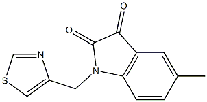 5-methyl-1-(1,3-thiazol-4-ylmethyl)-2,3-dihydro-1H-indole-2,3-dione