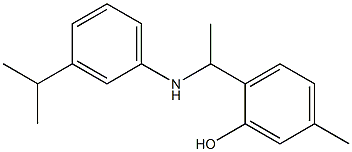 5-methyl-2-(1-{[3-(propan-2-yl)phenyl]amino}ethyl)phenol|