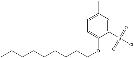 5-methyl-2-(nonyloxy)benzene-1-sulfonyl chloride Struktur