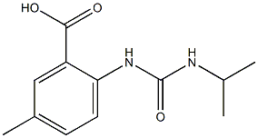 5-methyl-2-[(propan-2-ylcarbamoyl)amino]benzoic acid Structure