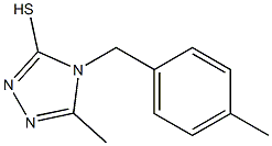 5-methyl-4-[(4-methylphenyl)methyl]-4H-1,2,4-triazole-3-thiol Structure