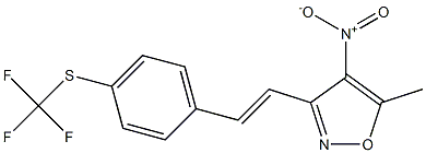 5-methyl-4-nitro-3-((E)-2-{4-[(trifluoromethyl)thio]phenyl}vinyl)isoxazole