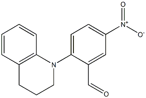 5-nitro-2-(1,2,3,4-tetrahydroquinolin-1-yl)benzaldehyde,,结构式
