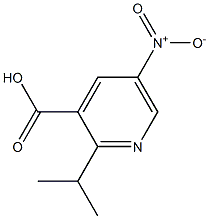 5-nitro-2-(propan-2-yl)pyridine-3-carboxylic acid,,结构式