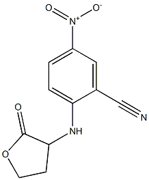 5-nitro-2-[(2-oxooxolan-3-yl)amino]benzonitrile Structure