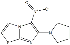 5-nitro-6-pyrrolidin-1-ylimidazo[2,1-b][1,3]thiazole Struktur