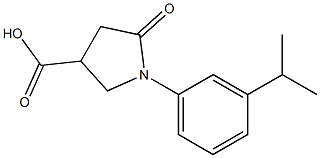 5-oxo-1-[3-(propan-2-yl)phenyl]pyrrolidine-3-carboxylic acid 化学構造式