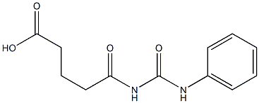 5-oxo-5-[(phenylcarbamoyl)amino]pentanoic acid Struktur