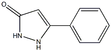 5-phenyl-2,3-dihydro-1H-pyrazol-3-one 化学構造式