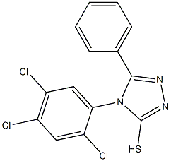 5-phenyl-4-(2,4,5-trichlorophenyl)-4H-1,2,4-triazole-3-thiol 化学構造式