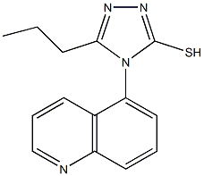 5-propyl-4-(quinolin-5-yl)-4H-1,2,4-triazole-3-thiol Structure