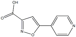 5-pyridin-4-ylisoxazole-3-carboxylic acid 结构式
