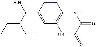 6-(1-amino-2-ethylbutyl)-1,2,3,4-tetrahydroquinoxaline-2,3-dione