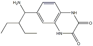  6-(1-amino-2-ethylbutyl)-1,2,3,4-tetrahydroquinoxaline-2,3-dione