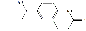 6-(1-amino-3,3-dimethylbutyl)-1,2,3,4-tetrahydroquinolin-2-one Struktur