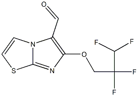 6-(2,2,3,3-tetrafluoropropoxy)imidazo[2,1-b][1,3]thiazole-5-carbaldehyde 结构式