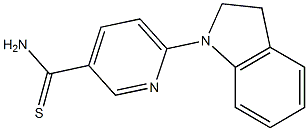 6-(2,3-dihydro-1H-indol-1-yl)pyridine-3-carbothioamide