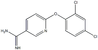 6-(2,4-dichlorophenoxy)pyridine-3-carboximidamide,,结构式