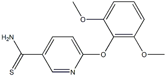 6-(2,6-dimethoxyphenoxy)pyridine-3-carbothioamide,,结构式