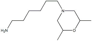 6-(2,6-dimethylmorpholin-4-yl)hexan-1-amine,,结构式