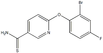 6-(2-bromo-4-fluorophenoxy)pyridine-3-carbothioamide