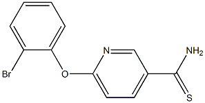 6-(2-bromophenoxy)pyridine-3-carbothioamide,,结构式