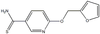 6-(2-furylmethoxy)pyridine-3-carbothioamide 化学構造式