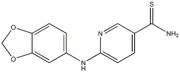 6-(2H-1,3-benzodioxol-5-ylamino)pyridine-3-carbothioamide|