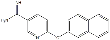 6-(2-naphthyloxy)pyridine-3-carboximidamide Structure