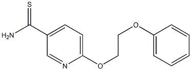 6-(2-phenoxyethoxy)pyridine-3-carbothioamide Structure