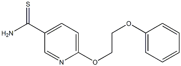 6-(2-phenoxyethoxy)pyridine-3-carbothioamide,,结构式