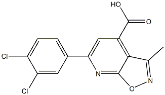 6-(3,4-dichlorophenyl)-3-methylpyrido[3,2-d][1,2]oxazole-4-carboxylic acid Structure