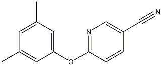 6-(3,5-dimethylphenoxy)nicotinonitrile Struktur