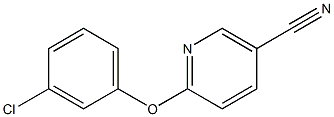 6-(3-chlorophenoxy)nicotinonitrile Structure