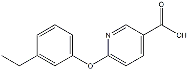 6-(3-ethylphenoxy)pyridine-3-carboxylic acid 结构式