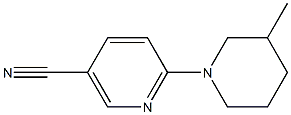 6-(3-methylpiperidin-1-yl)nicotinonitrile Structure