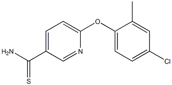 6-(4-chloro-2-methylphenoxy)pyridine-3-carbothioamide