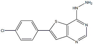 6-(4-chlorophenyl)-4-hydrazinothieno[3,2-d]pyrimidine Structure