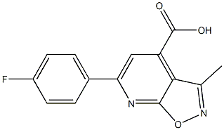 6-(4-fluorophenyl)-3-methylpyrido[3,2-d][1,2]oxazole-4-carboxylic acid Structure