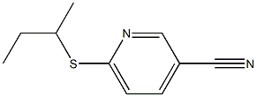 6-(butan-2-ylsulfanyl)pyridine-3-carbonitrile Structure