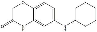 6-(cyclohexylamino)-3,4-dihydro-2H-1,4-benzoxazin-3-one|