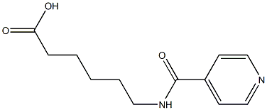 6-(isonicotinoylamino)hexanoic acid 化学構造式